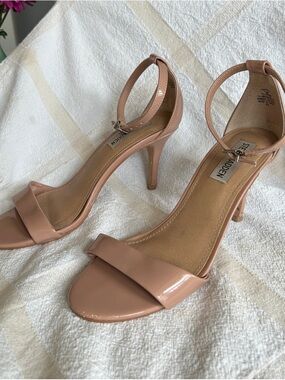 Steve Madden Blush Patent Ankle-Strap Heels